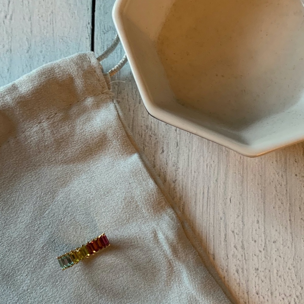 BaubleBar Rainbow Mini Alidia Ring